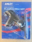 Anley 1" Flagpole Bracket Black Aluminum 2 Position Wall Mount New W/screws. Fixed Price $16.99.