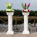 White 42-INCH Adjustable Roman Columns Plant Pedestal Stands Party Decorations. Fixed Price $160.64.