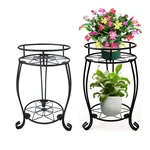 19 Inch Plant Stand 2 Tier Metal Potted Holder Rack Flower Shelf Rustproof. Fixed Price $28.49.