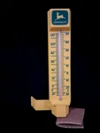 Vintage John Deere Thermometer Yellow Green Plastic 7 Tall,fahrenheit&celsius. Fixed Price $14.50.