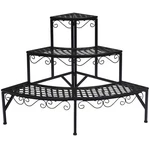 Topbuy Metal Plant Stand Flower Pot Display Holder 3-TIER Rack Perfect. Fixed Price $53.99.