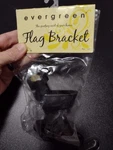 Evergreen 2-POSITION Cast Iron Black Flag Pole Bracket 45 & 90 With Screws New. Fixed Price $13.00.