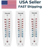 3 Pack - Taylor 5154 Precision Indoor Outdoor Weather Resistant Wall Thermometer. Fixed Price $12.95.