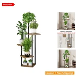 Space-saving 5-TIER Metal Plant Rack Perfect For Living Room & Balcony Display. Fixed Price $49.95.