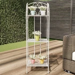 Plant Stand 3-TIER Vertical Shelf Indoor Outdoor Folding Wrought Iron Home.... Fixed Price $81.12.