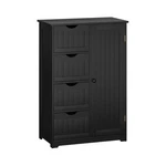 Costway Bathroom Storage Wooden 4 Drawer Cabinet Cupboard 2 Shelves Free Standin. Fixed Price $168.09.