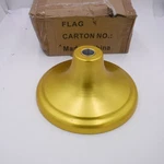 Endura 12" Round Gold Anodized Aluminum Flagpole Stand 5019X For 1-1/4". Fixed Price $89.99.