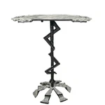 Cast Iron Black Four Horse Plant Stand Drink Server Accent Table 21 Art Deco. Fixed Price $299.97.
