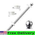 Multi-purpose 5FT Pole Stainless Steel Ideal For 3X5 Sports Flags. Fixed Price $31.97.