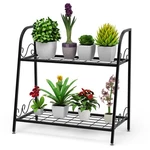 2-TIER Metal Plant Stand Shelf Flower Pot Holder Display Rack Shoe Organizer. Fixed Price $34.49.
