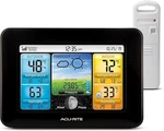 Acurite Weather Station Color Display Indoor Outdoor Thermometer Sensor. Fixed Price $49.99.