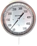 Reotemp Ss Dial Thermometer 3.5" Stem 500F 1/2" Npt Compost Monitor. Fixed Price $14.98.