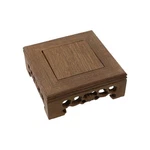 Traditional Craft Wooden Base Display Stand Oriental Square Shape Pedestal. Fixed Price $16.99.