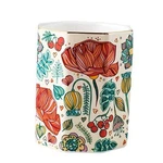 Ceramic Holder For Desk Cute Stand Aesthetic Floral Pencil Cup Pot Flower. Fixed Price $24.30.