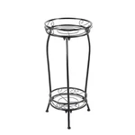 2 Tier Tall Metal Plant Stand Indoor Outdoor Heavy Duty Rustproof Flower Rack. Fixed Price $33.32.