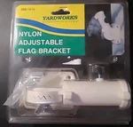 Nylon Adjustable Flag Bracket Pole Holder White 4 Screws New. Fixed Price $14.00.