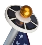 Sunnytech 2ND Generation Solar Flag Pole 20LED Light, Brightest, Most White. Fixed Price $45.44.
