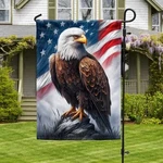 Patriotic Eagle American Graden Flag, New Gift, Best. Fixed Price $20.99.