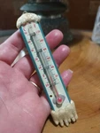 Vintage 1990 Thermometer. Winter, Snow Theme. Fixed Price $14.99.