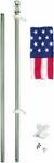 Valley Forge Flag Pole 6 Ft Stainless Steel Sectional Kit 3X5 American. Fixed Price $27.76.