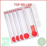 Juvale Giant 48 X 11 Inch Paper Fundraising Thermometer Goal Chart 5-PACK Wall. Fixed Price $21.75.