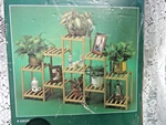 11 Shelf Wooden Plant Flower Display Stand Storage Rack Stim U. Fixed Price $24.99.