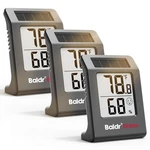 Baldrtherm Digital Thermometer And Humidity Meter, 2.2", Black 3PACK. Fixed Price $28.88.