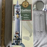 Acu-rite Galileo Glass Thermometer 12.25" W/ Chrome Stand Great Gift Science. Fixed Price $24.99.
