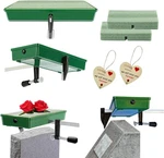 Weather-resistant Green Grave Saddle Holder 2 Sets For Secure Floral Displays. Fixed Price $69.99.
