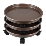 Skelang 3 Pcs Plant Caddy, 11.8" Stand, Round Pallet Pot With Lock. Fixed Price $26.39.