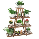 Ufine 4 Tier Wood Plant Stand Indoor Outdoor Frame Display Shelf For .... Fixed Price $79.10.