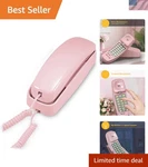 Timeless Trimline 210 Home Phone Pink Wall-mount, Easy Dial & Mute Options. Fixed Price $33.29.