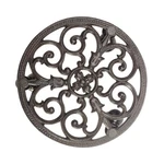 Sungmor Cast Iron Plant Caddy 11" Round Potted Stand Vine Flower Rack. Fixed Price $39.99.