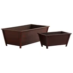 Nearly Natural Bamboo Rectangle Planters Set Of 2 Nesting Indoor Modern Decor. Fixed Price $77.82.