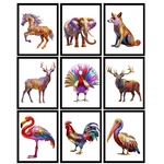 Animals Art Print Made Of Glitter Wall Decor Unframed Pick A4. Fixed Price $12.00.