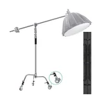Eachshot Stand Metal With Bag Wheel Max 10.8FT/330CM 106CM Holding Arm.... Fixed Price $196.24.