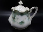 Royal Vienna Floral Mustard Pot. Stands Approximately 3.5 Inches Tall. Fixed Price $39.99.