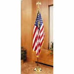 American Flag Wood Pole Complete Presentation -INDOORSET8'(US). Fixed Price $179.00.