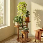 Bamworld Plant Stand Indoor Shelf Tiered Wood. Fixed Price $32.99.