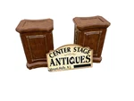 66824 Pair Solid Wood Decorator Plant Pedastal Stand. Fixed Price $375.25.