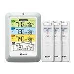 Wireless Indoor Outdoor Thermometer, Sensors, 4.5" Display, 330FT Range. Fixed Price $36.58.