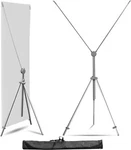 Anley Adjustable Banner Stand With Travel Bag Fits 23"X63" To 35"X 78". Fixed Price $31.95.