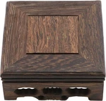 Traditional Craft Wooden Base Display Stand Oriental Square Shape Pedestal. Fixed Price $19.44.