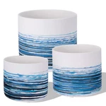 White Ceramic Plant 5.1+4.3+3.7 Inch Hand-painted Small Flower Set O.... Fixed Price $37.57.