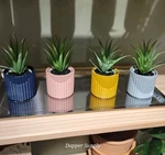 Ikea Daksjus Plant Pot Set Of 4 Mixed Colors 2 " Earthenware Indoor Use. Fixed Price $24.29.