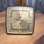 Vintage Mcm Sears Tradition Thermometer Hygrometer Wall Gauge Temp Humidity. Fixed Price $9.99.